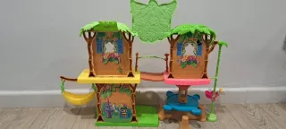 Lote Enchantimals: Casa Árbol+Coche+Muñeca+Animal