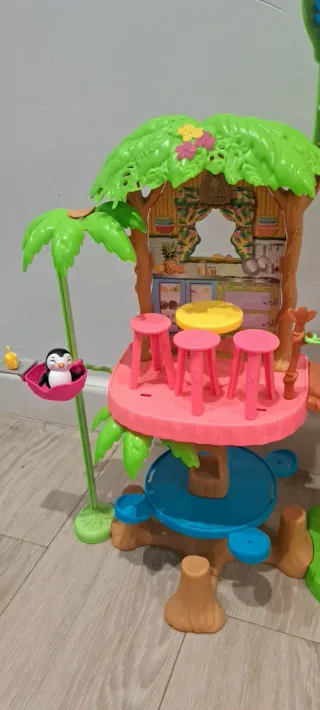 Lote Enchantimals: Casa Árbol+Coche+Muñeca+Animal