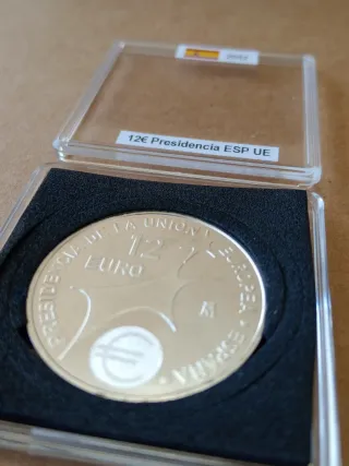 🇪🇸 Moneda plata 12€ Presidencia España UE 2002