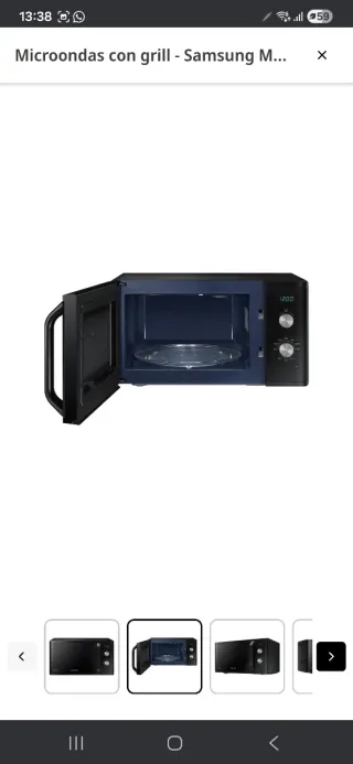 Microondas Samsung con Grill