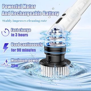 Limpiador Eléctrico Giratorio 9 Cabezales