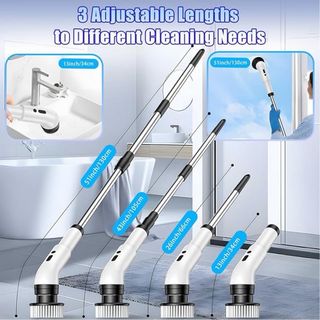 Limpiador Eléctrico Giratorio 9 Cabezales