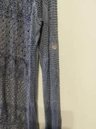 Camiseta larga mujer azul talla L