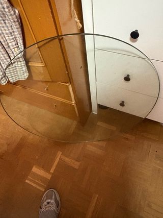 Cristal redondo para mesa