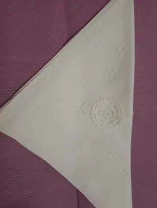 Fazzoletti cotone ricamato