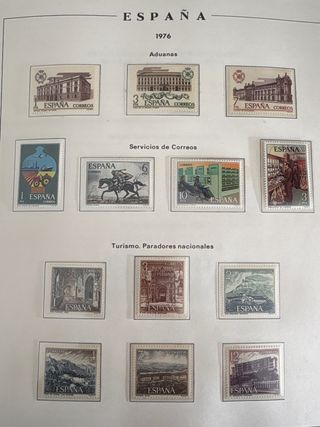 Sellos España 1976 Aduanas Correos Turismo