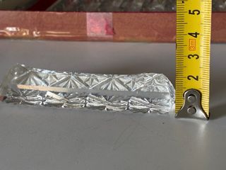 12 Posacubiertos cristal tallado