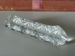 12 Posacubiertos cristal tallado