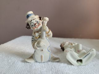 Pareja Payasos Porcelana CAMPOLY Músicos