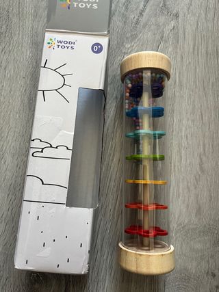 Juguete sensorial palo de lluvia Montessori bebé