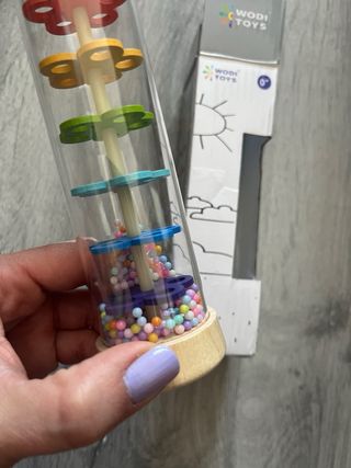 Juguete sensorial palo de lluvia Montessori bebé