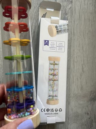 Juguete sensorial palo de lluvia Montessori bebé