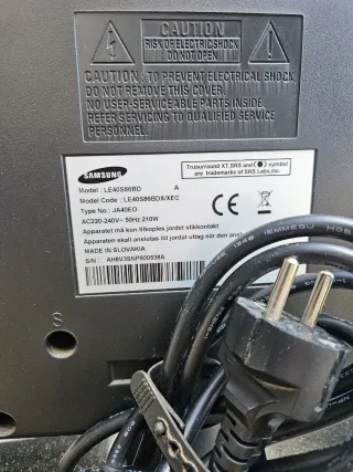 Televisor Samsung 40 Negro