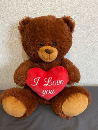 Oso de peluche San Valentín corazón