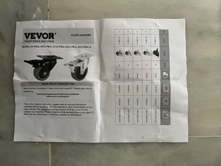 Ruedas giratorias VEVOR CC-PBJL-2 con freno.