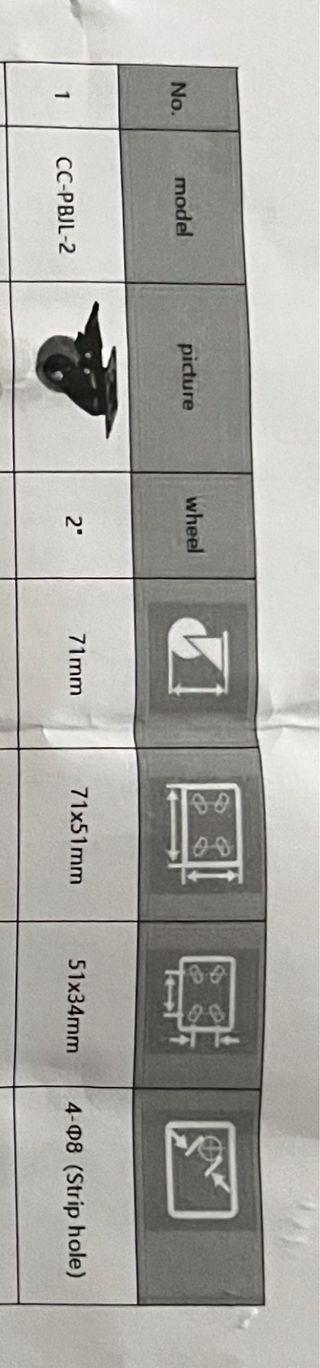 Ruedas giratorias VEVOR CC-PBJL-2 con freno.