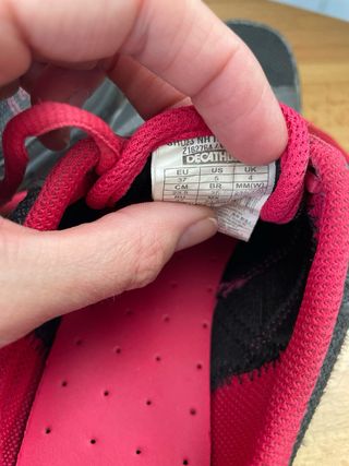 Zapatillas Quechua gris y rosa 37