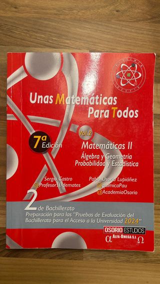 2 Libros Matematicas Academia Osorio