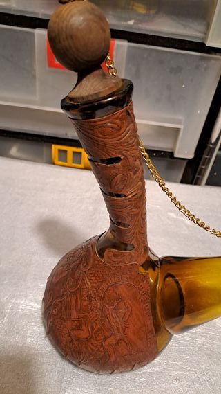 Bottiglia Alambicco in Vera Pelle