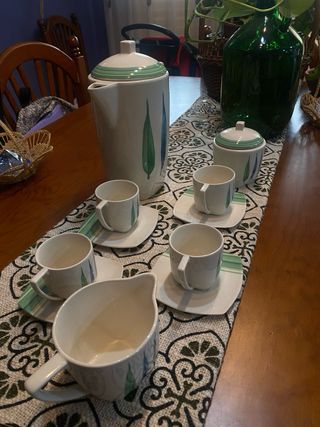 Juego de café completo de porcelana