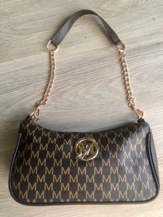 Borsetta donna monogramma M oro