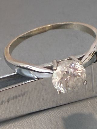 Anillo Oro 18k Diamante Natural 1.25 Ct