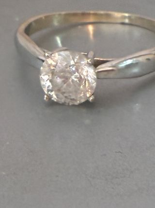 Anillo Oro 18k Diamante Natural 1.25 Ct