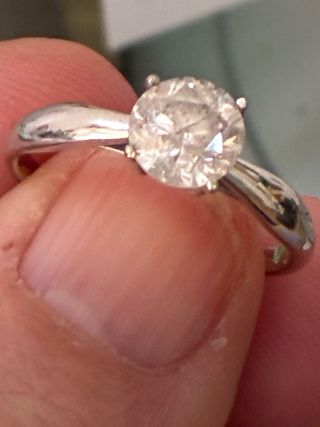 Anillo Oro 18k Diamante Natural 1.25 Ct