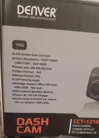 Oportunidad!!!Cámara de coche Denver CCT-1210 MK3