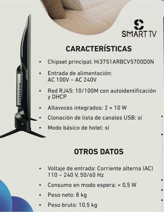 Televisor Smart TV 50 LED 4K