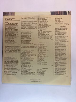 Bob Dylan The Freewheelin' LP