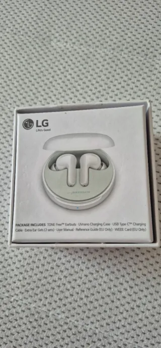 Auriculares LG TONE Free Inalámbricos Blancos