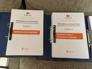 Temario FORVIDE Instituciones Penitenciarias