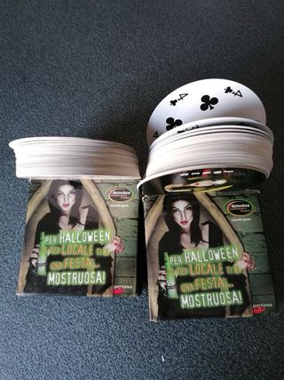 Carte da gioco circolari  Halloween Heineken