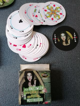 Carte da gioco circolari  Halloween Heineken