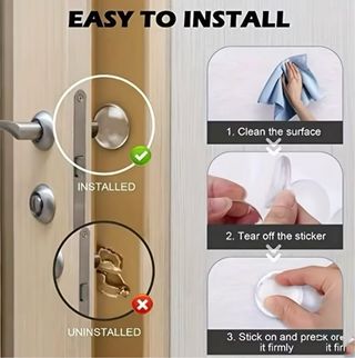 4 Topes Puerta Silicona Antigolpes