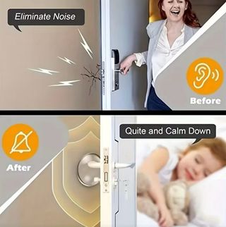 4 Topes Puerta Silicona Antigolpes