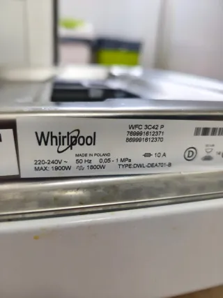 Lavavajillas Whirlpool