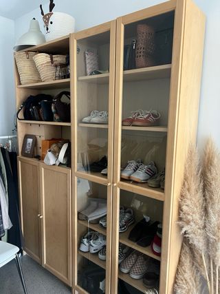 Estanterías Billy madera y cristal