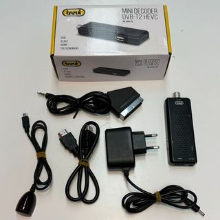 Sintonizador TDT Mini Decoder DVB-T2 HECV