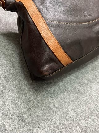 Bolso Balenciaga Vintage Piel Marrón y Beige