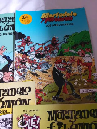 6 comics Mortadelo y filemon