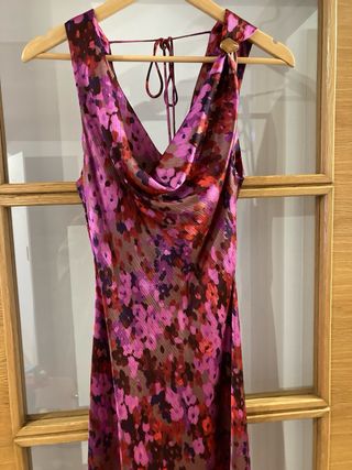 Vestido Zara floral multicolor