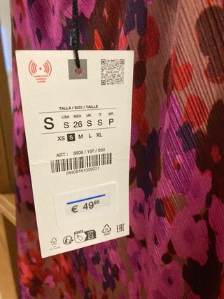 Vestido Zara floral multicolor