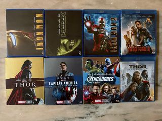 Lote 8 Películas Blu-ray Marvel