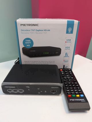 Sintonizador TDT Metronic Tnt Zapbox Hd A4