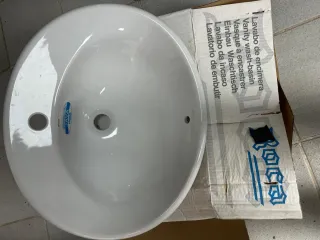 Lavabo Roca Blanco Porcelana Empotrar
