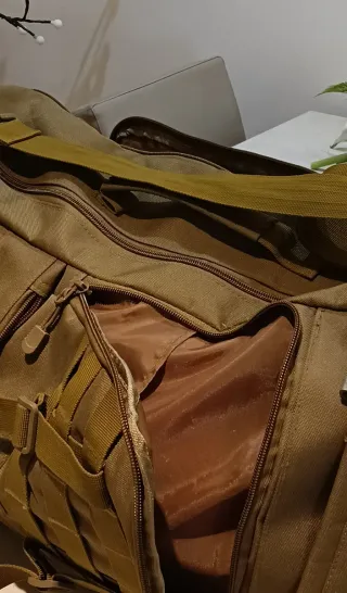 Bolsa Táctica Resistente Beige/Verde