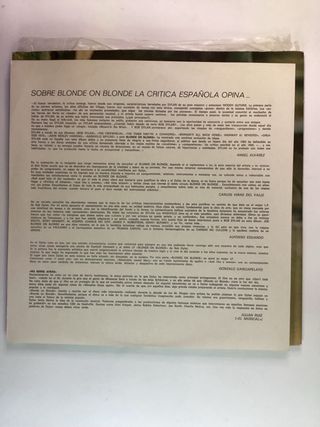 Bob Dylan Blonde or blonde LP