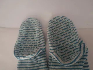 Pijama bebé rayas azul talla 18